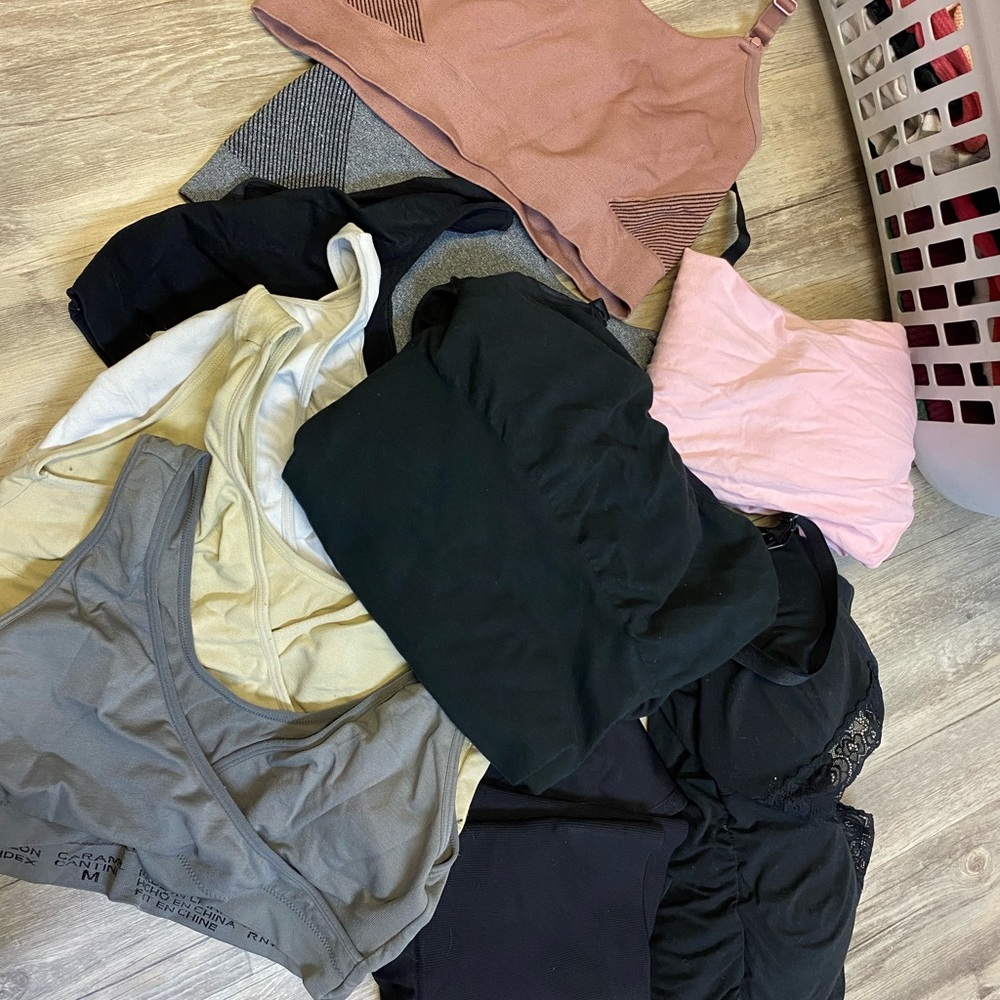 Maternity/nursing bras and tanks bundle